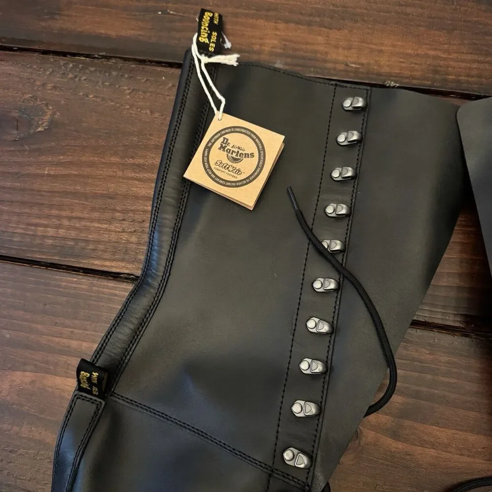 Dr Martens Audrick 22-Eye Extreme Lace Knee High Platform Boots